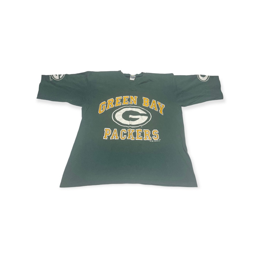 VTG 1992 Competitor Green Bay Packers NFL Football Single Stitch T-Shirt Size L